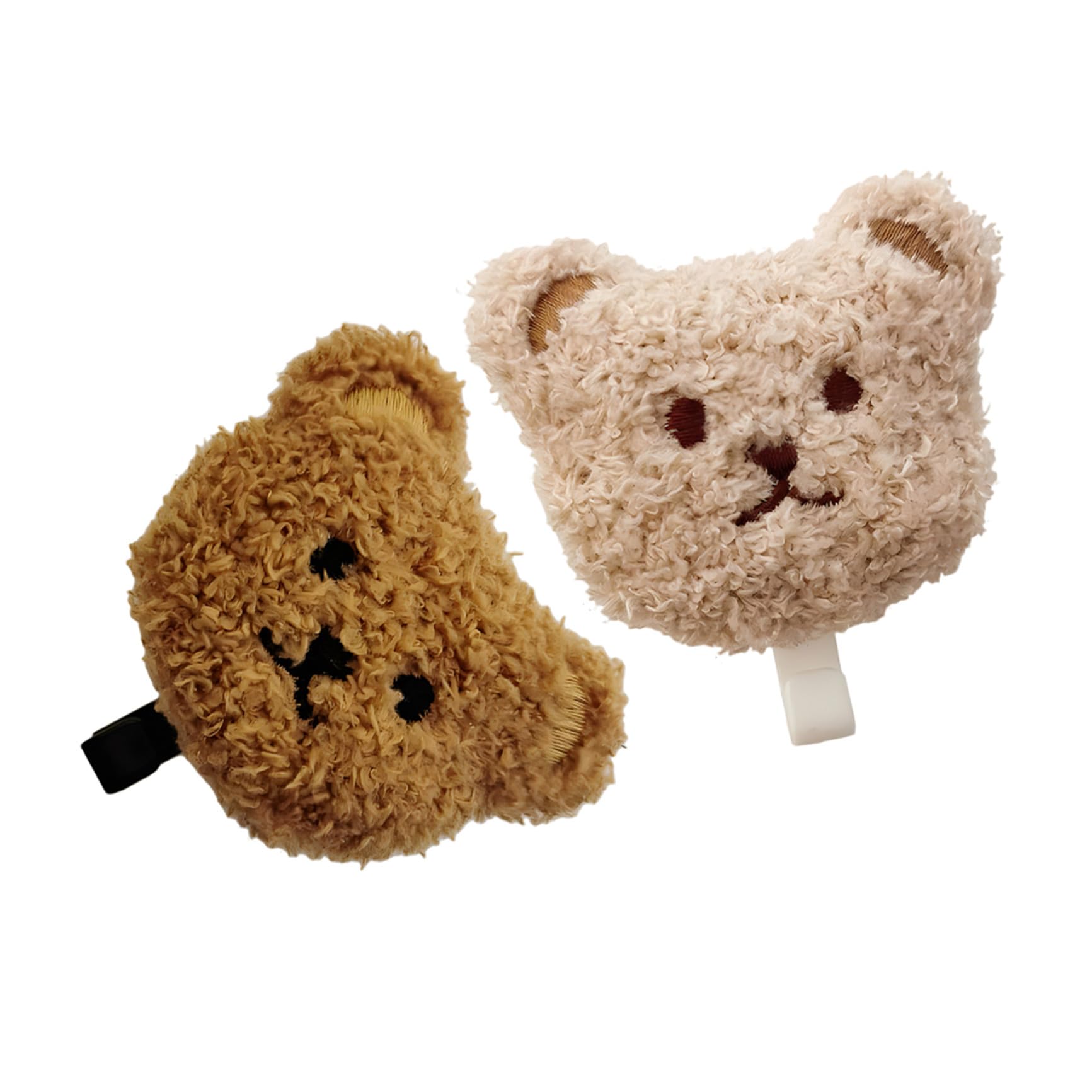 POPETPOP 2 Ganci Adesivi a Forma di Orso di Peluche in Set da 2, Ganci Portachiavi Autoadesivi da Parete per Bagno e Cucina, Appendiabiti Leggeri senza Forature per Camera da Letto