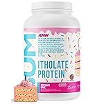 RAW Whey Isolate Protein Powder, Birthday Cake (CBUM Itholate Protein) - 100% Grass-Fed Sports Nutrition Powder for Muscle Growth & Recovery - Low-Fat, Low Carb - 25 Servings