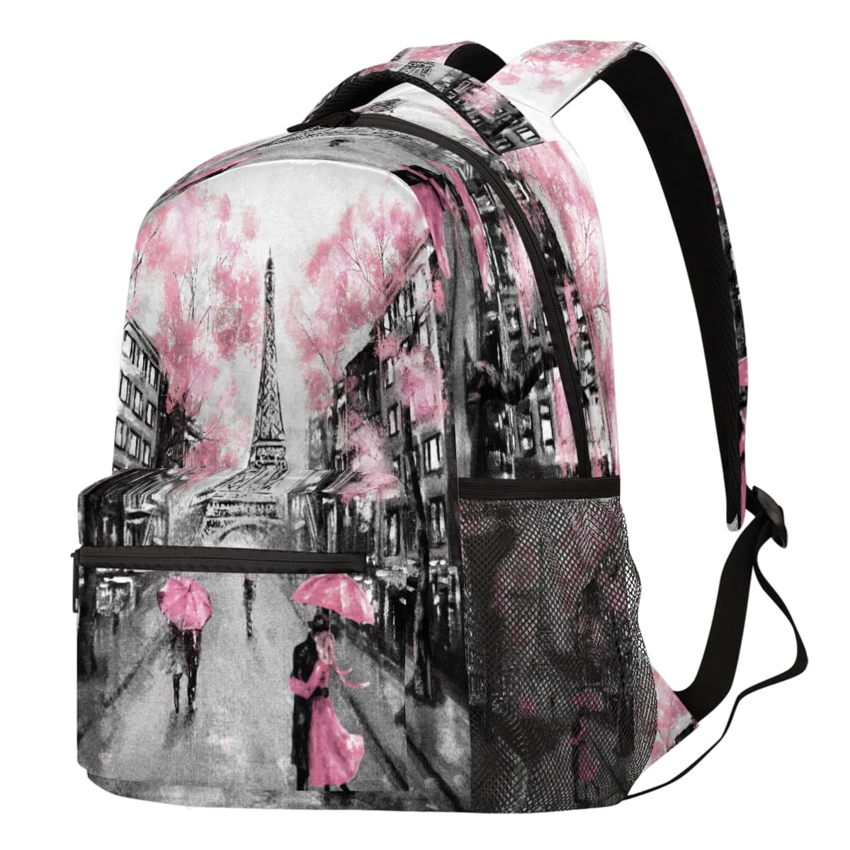 Sac à dos ordinateur Tour Eiffel à grande capacité pour la randonnée - 8
