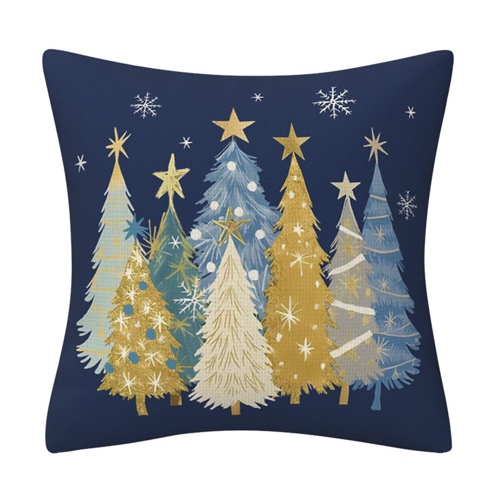 Linvimia C Hristmas Tree Ushion Over Soft Washable Pillowcase For Festival Home Decoration Hristmas Tree Ushion Over