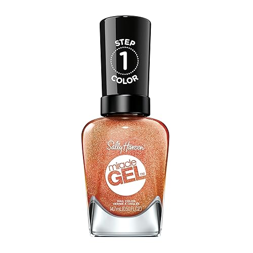 Sally Hansen Miracle Gel Salon Quality Nail Polish | Gel-Like Formula, Two-Step System, No UV Light Needed, Long Lasting | Opaque, Shimmery | 382