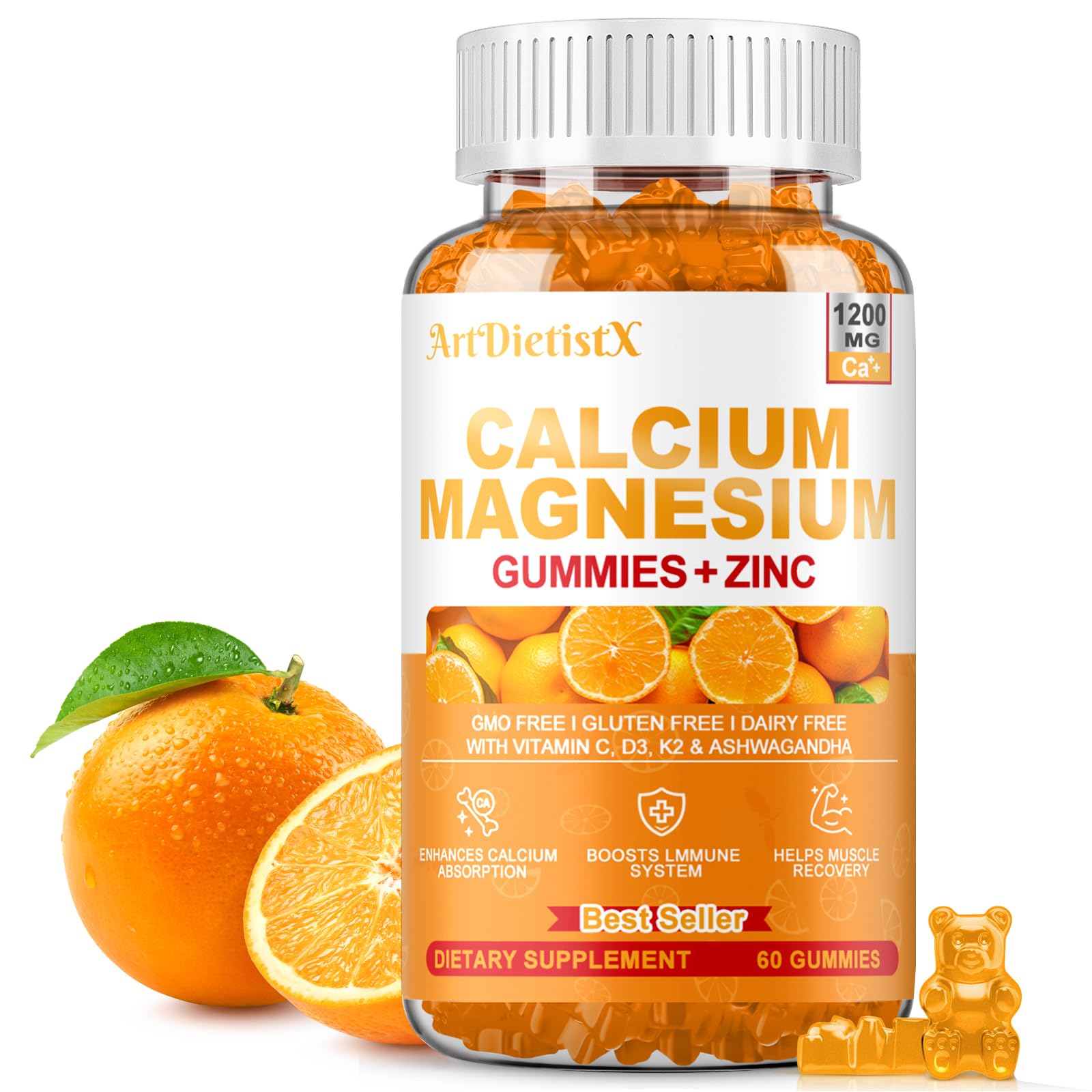 ArtDietistX 1200mg Calcium Gummies