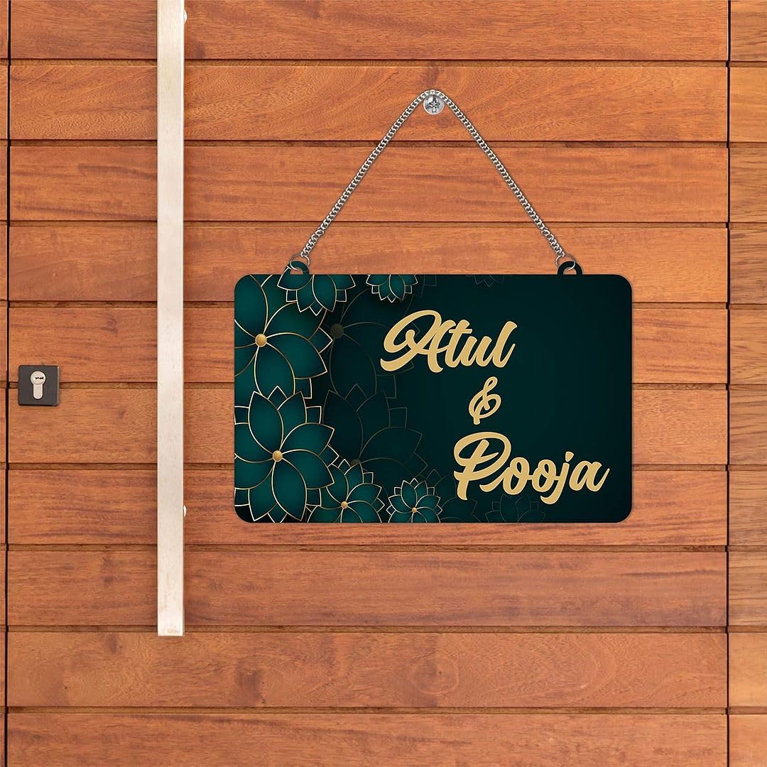 CVANU Customized Wooden Name Plate for Home Entrance Multicolour Size(10.5x18inch)_C1 — Amazon image 23