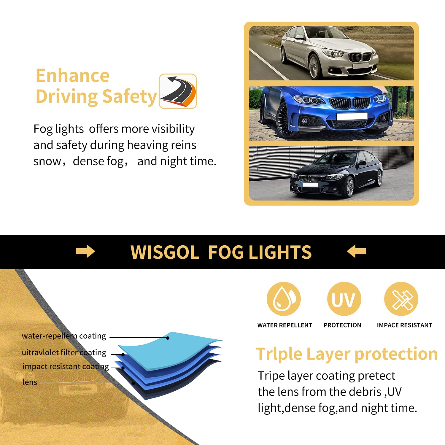 LED Angel Eyes Scheinwerfer für BMW 5er F10/F11 Lim./Touring 10-13 schwarz dynam