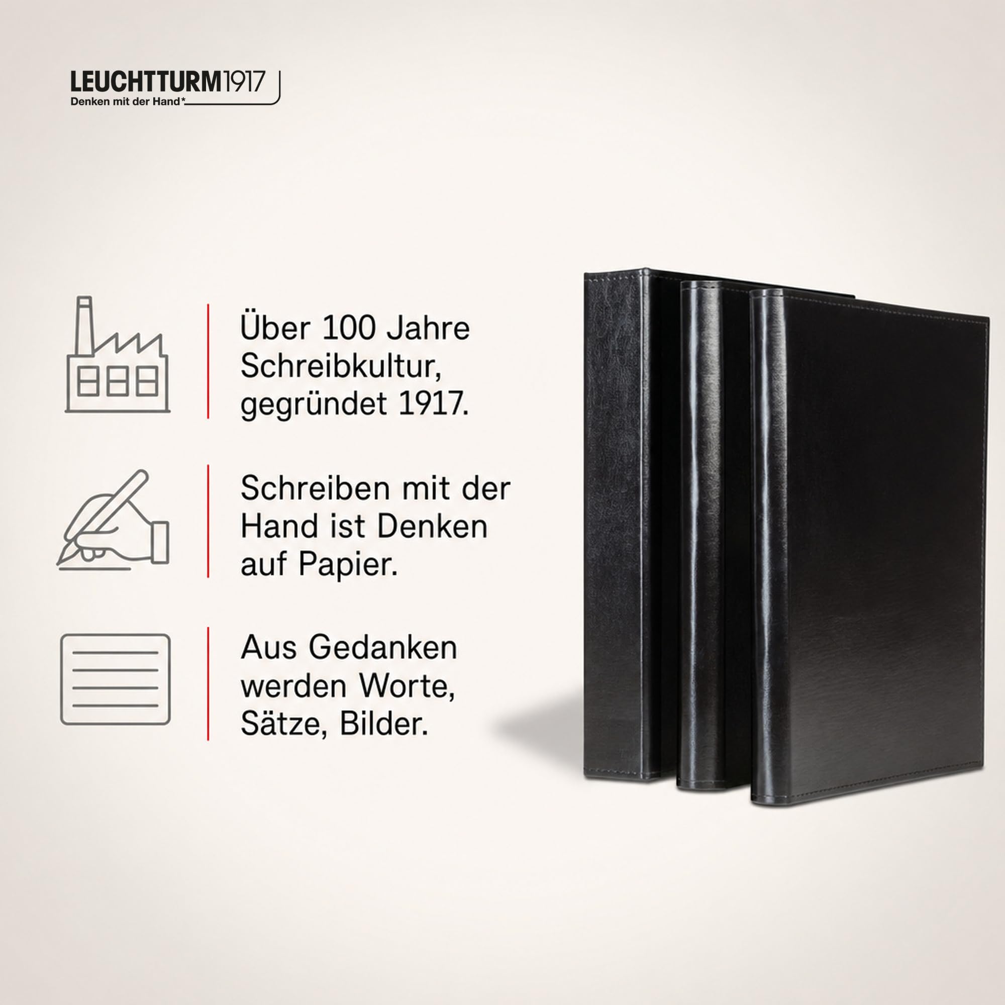 Leuchtturm1917 320023 Urkunden-Mappe, 40 Hüllen | dokumentenecht, schützende Aufbewahrung für Zeugnisse und Zertifikate, Innenmappe austauschbar