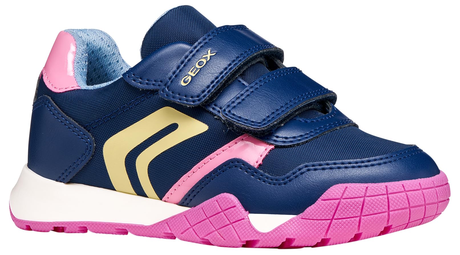 Geox J RANN-E Girl A Trainers, DK Royal/Pink, 29 EU