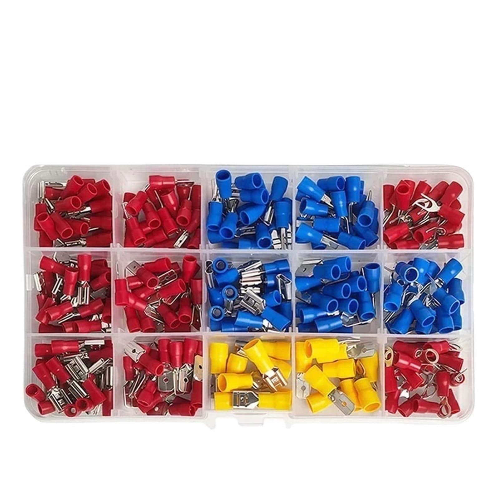 Terminales de engarzado conector de cable pala aislado kit de terminales rápidos 6