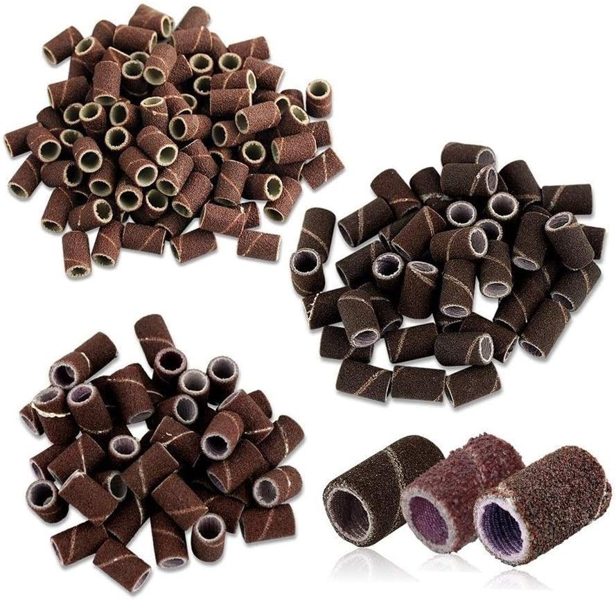 Wood Metal Polishing Sandpaper Cylindrical Grinding Wheel Grinding Wheel Set 80#120#180# For Nail Drill Manicure Tool (Grit : 80)