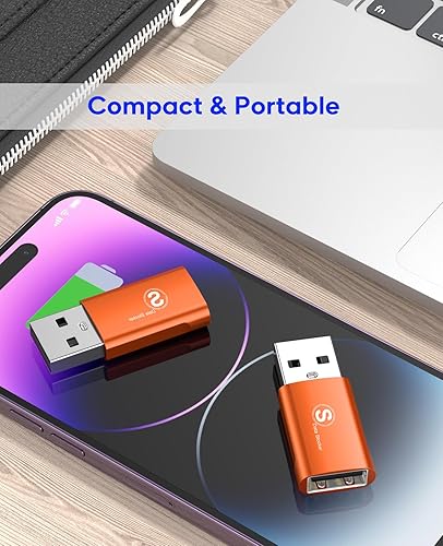 Miniatura 7 de sweguard Bloqueador de datos USB, (paquete de 3) USB-A Defender solo para carga rápida, protege contra el arranque de jugo, rechaza piratería