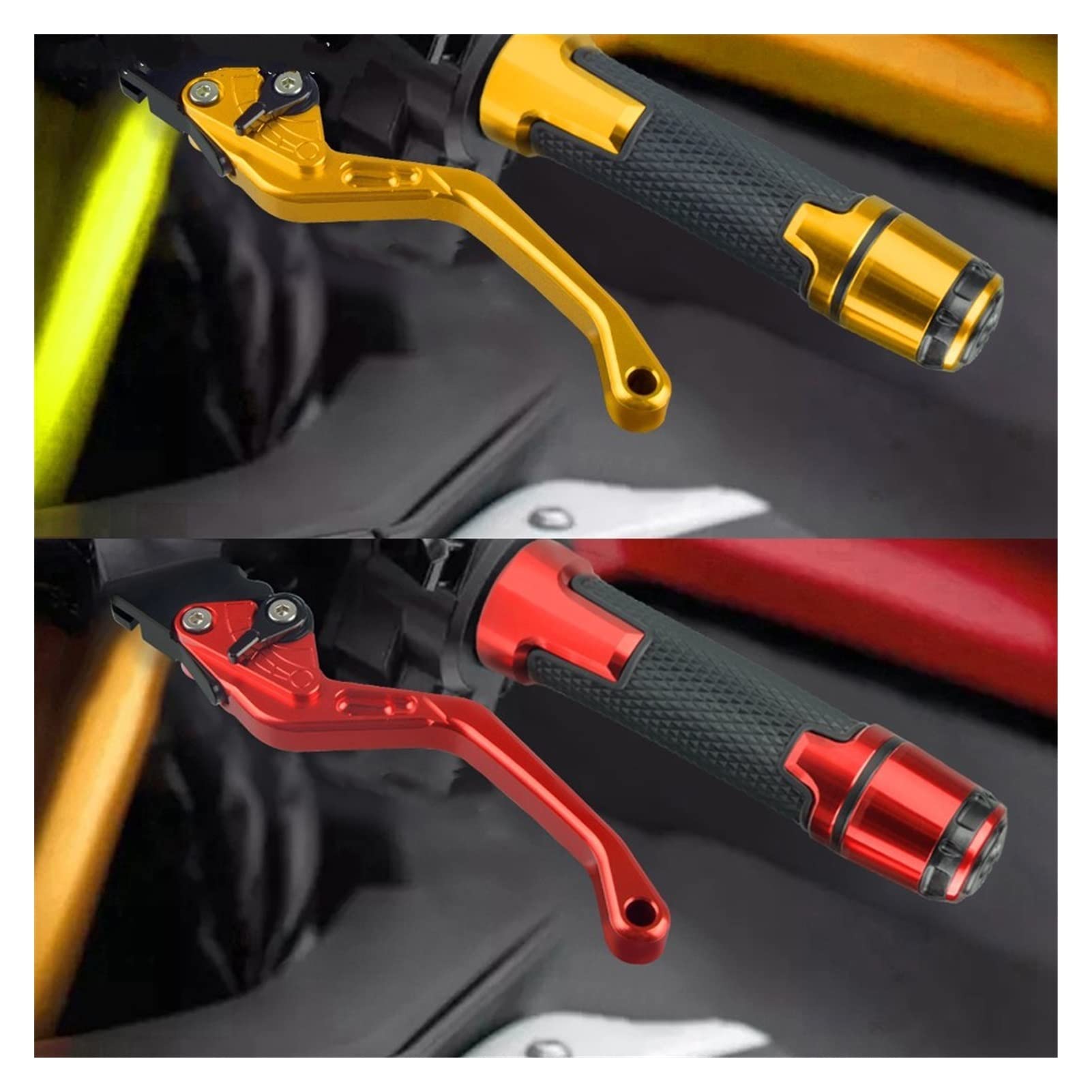 Manetas Manillar para Yamaha FZ6 2004-2010 2005 2006 2007 2008 2009 Accesorios De Motocicleta Manillar Empuñadura De Mano Extremos Palanca De Embrague De Freno Extensible