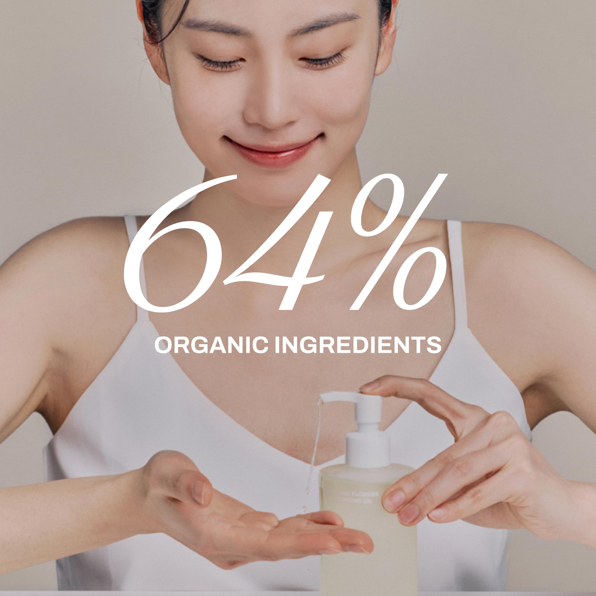 WHAMISA Organic Flowers Cleansing Oil - Delikatny olejek oczyszczający do twarzy do demakijażu - głębokie oczyszczanie porów - koi i pielęgnuje skórę - 153ml