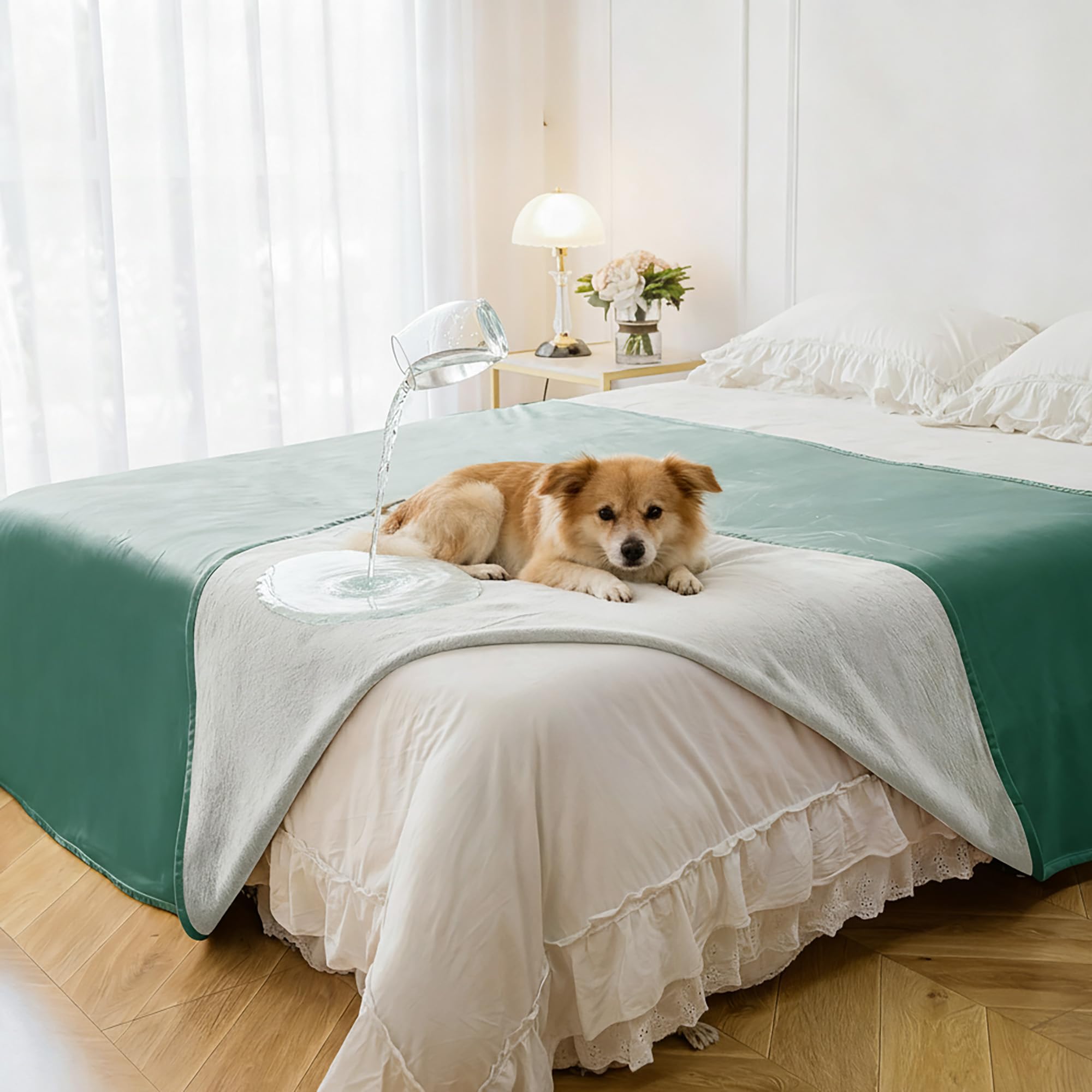 Tuffeel Waterproof Blanket - Reversible Dog Throw as Furniture Protector