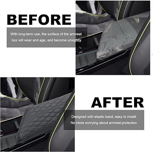 Vista 163 de YEE PIN Civic - Funda para reposabrazos Civic de 10ª generación, tapas para reposabrazos Civic Thenice para 10ª generación Civic 2018-2021, cubierta