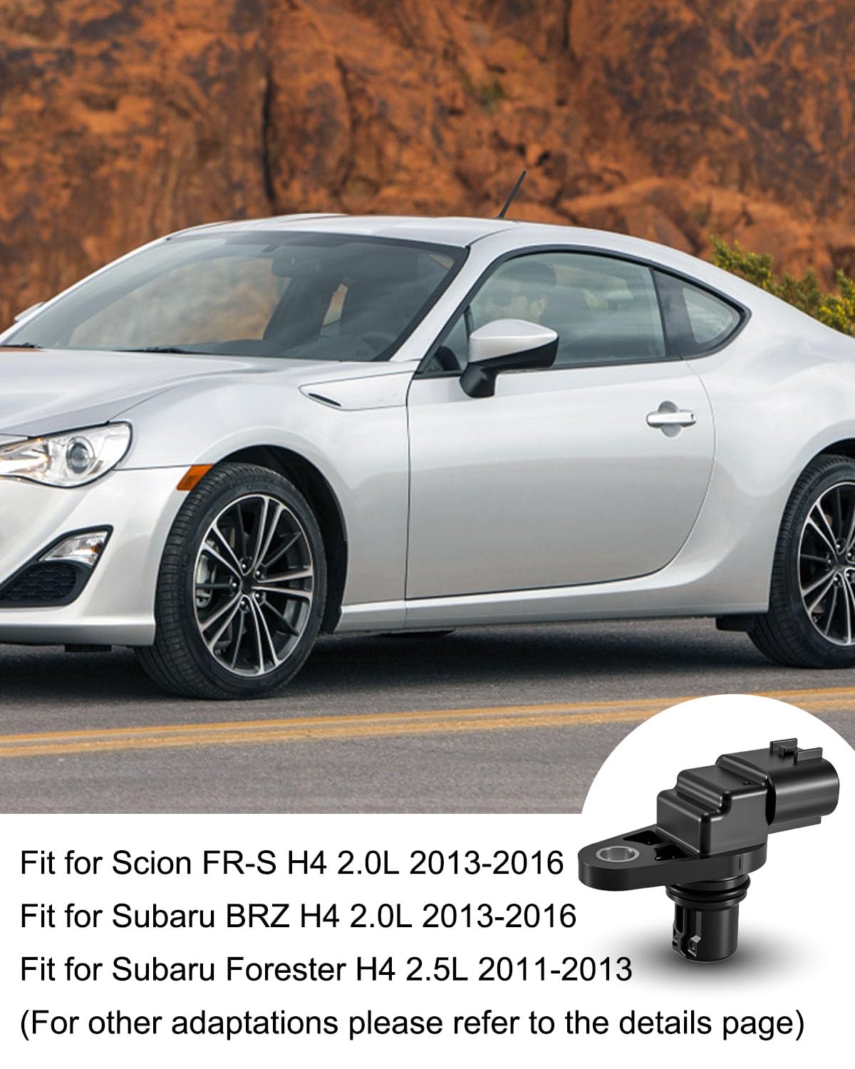4PCS 22056AA270 Engine Camshaft Position Sensor Fit for Subaru BRZ Legacy 2013-2017 Forester Impreza Outback WRX XV Crosstrek 2011-2017 Replace 22056-AA270 PC969 5S13512 2CAM0338