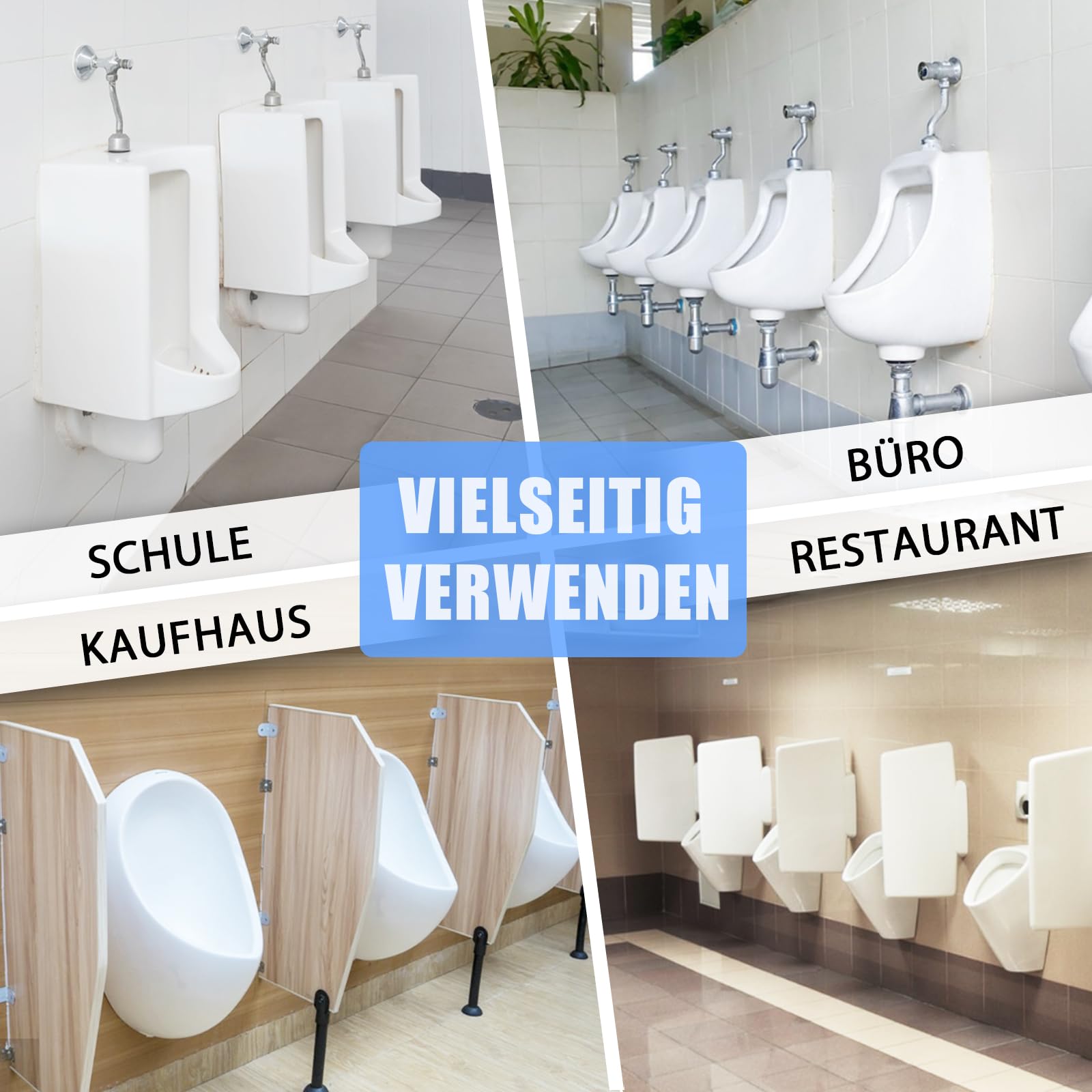 12 Urinalsieb Mit Duft, Spritzschutz, Lufterfrischer Einzeln Verpackt für WC, Gästebad, Bad, Öffentliche Toiletten - 4 Meeresbrise, 4 Zitrone, 4 Orange