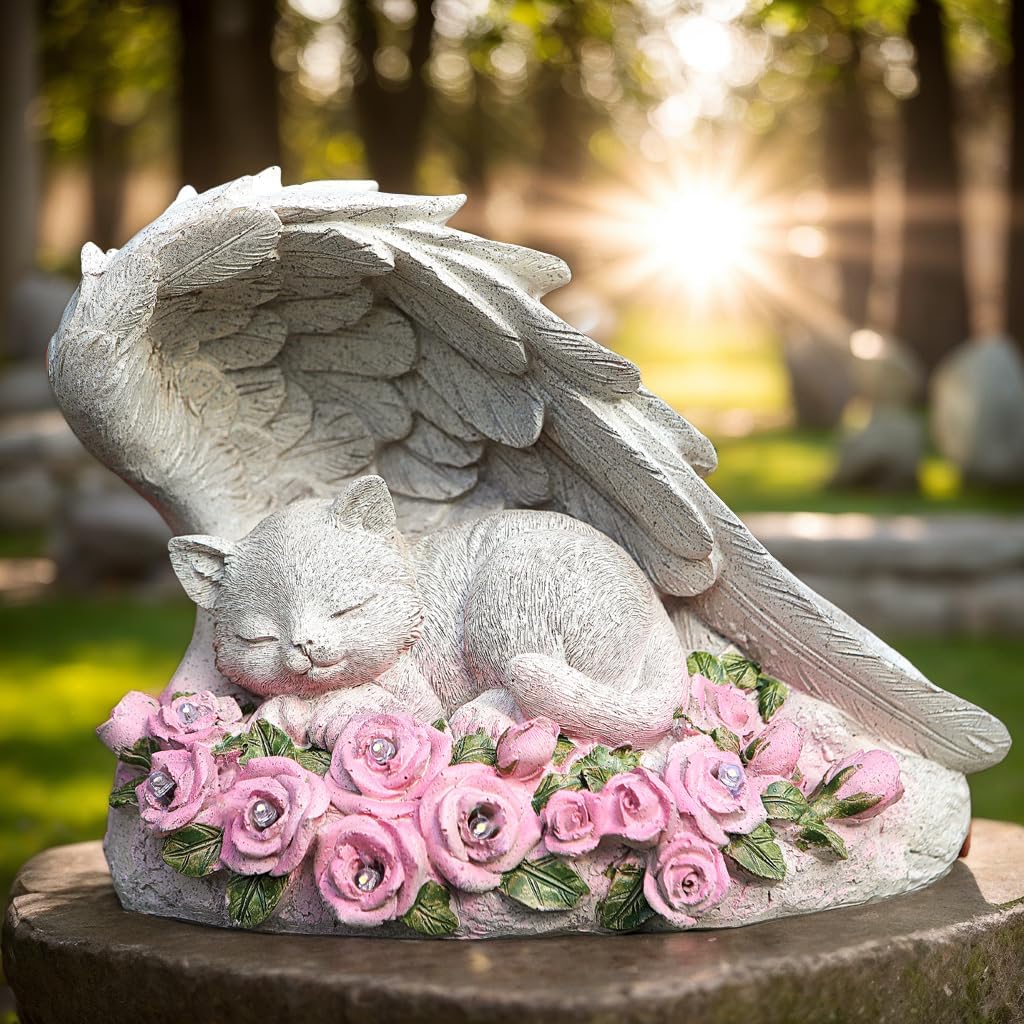 8.7" Solar Dragon Garden Statue,LED Figurine Light,Resin Outdoor Sculpture,Solar Patio Accent Decor,Night Garden Light Statue,Powered Sculpture Yard Art,Landscape Decor,Path Light Ornament