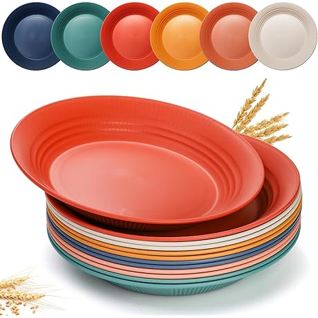 yangrui reusable plastic plates , 9 inch 150