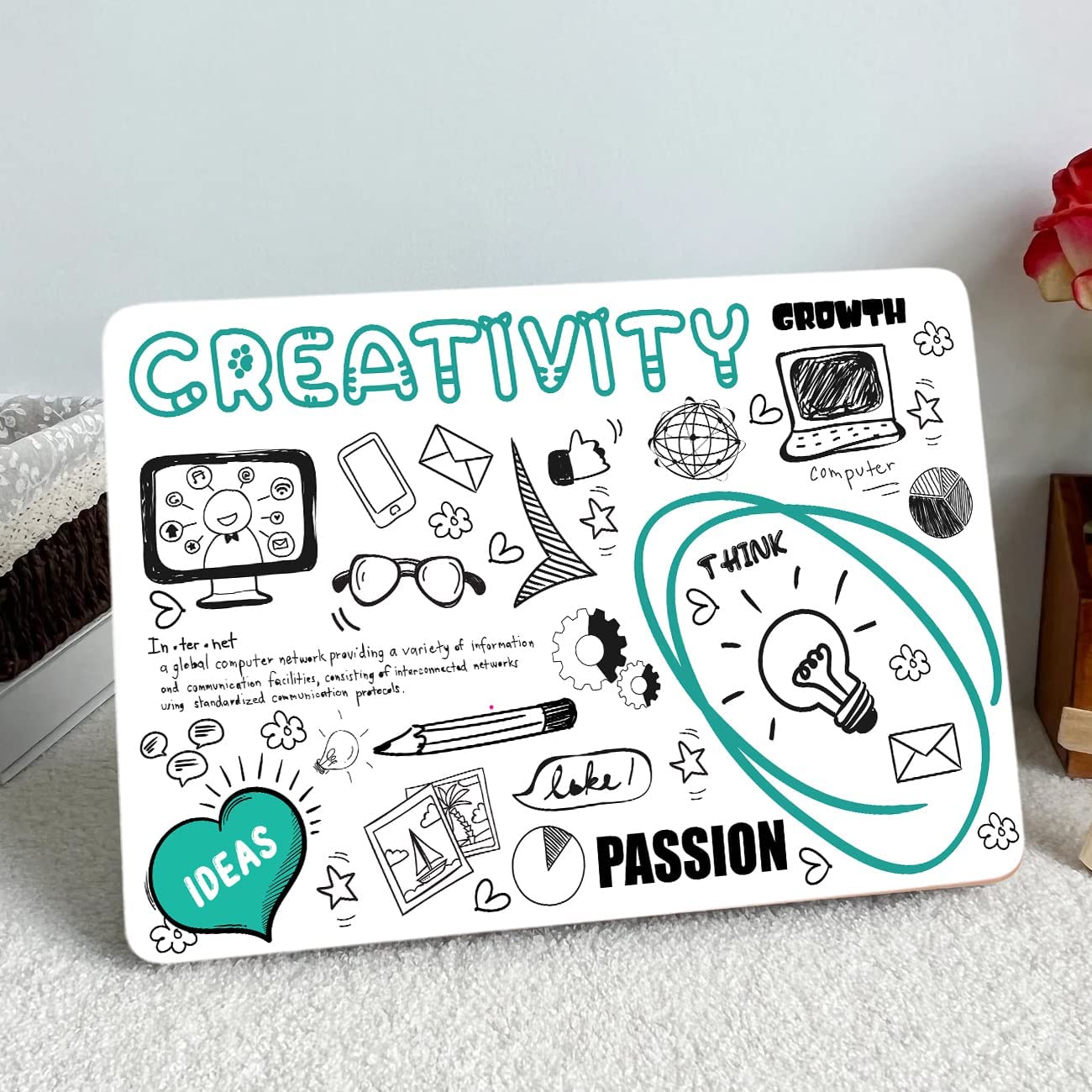 Avni Creations Creative Thought Doodle Style Laptop Skin for Acer Dell HP LG Apple Lenovo and All Laptops - Upto 16 inches - HD Printed Laptop Skins (Size-16 x 11) (B0BR1BKV1D) Amazon Price History, Amazon Price Tracker