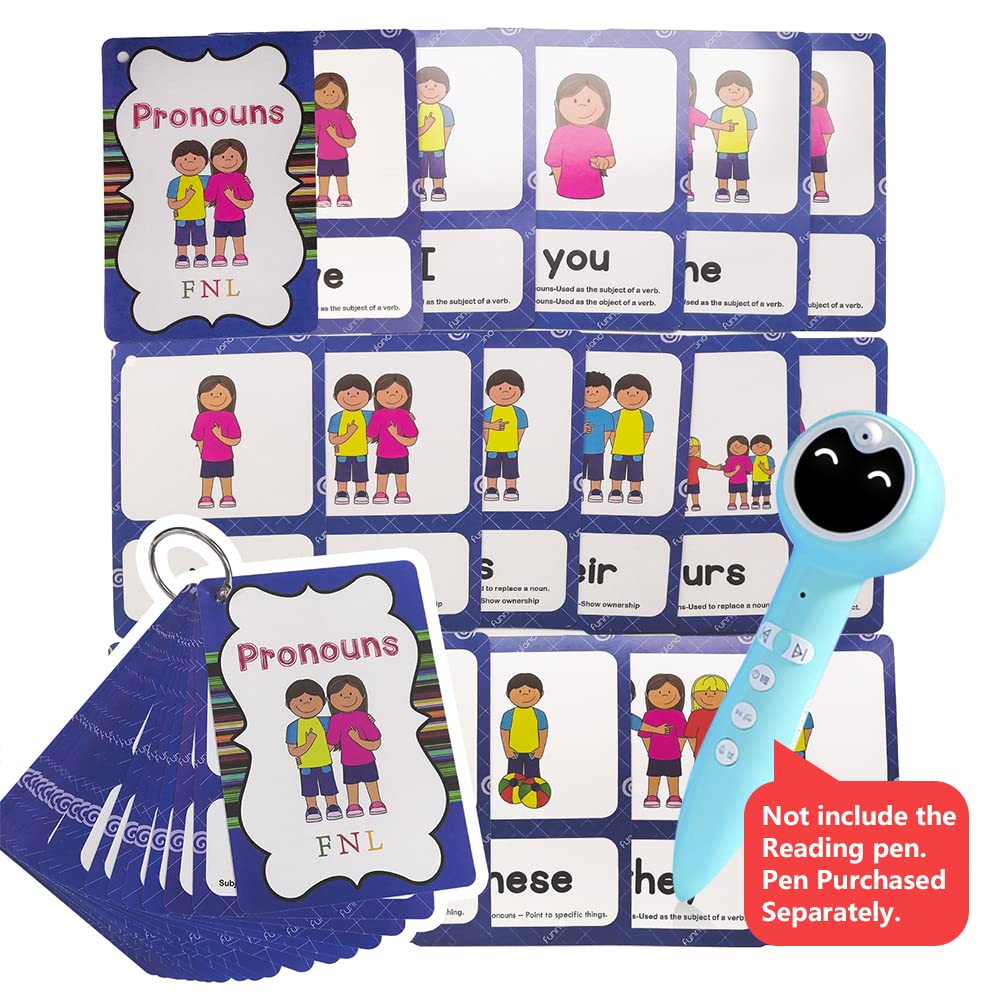 Grammar English Card Idioms Verb Tense Pronouns Nouns Plural Antonym Synonym Vocabulary Building Kids Learning Flash Cards Тоуs (Pronouns)