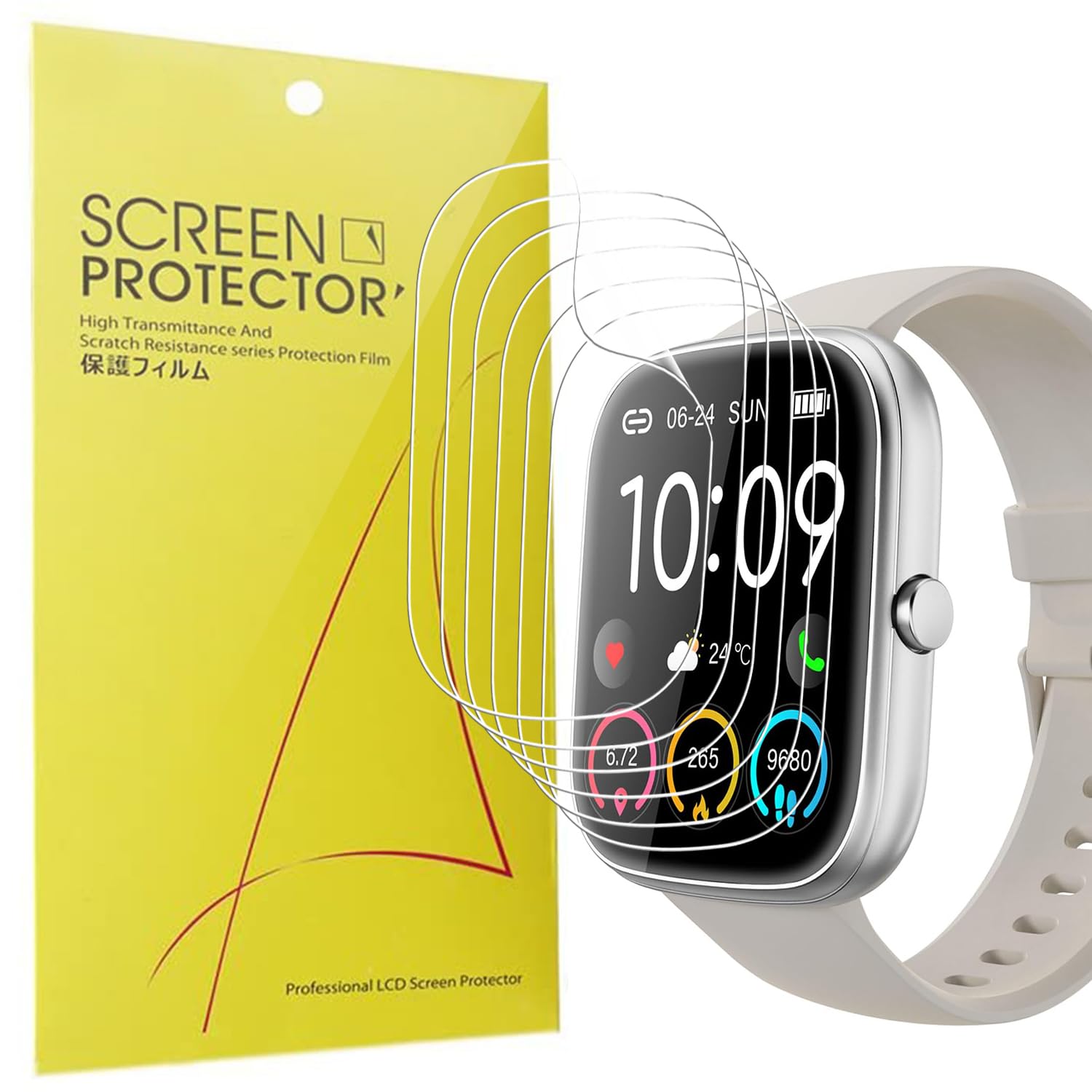 Schutzfolie Für Hwagol Smartwatch Damen S1 (1,43 Zoll) – 6 Stück, HD Klar TPU, Kratzfest