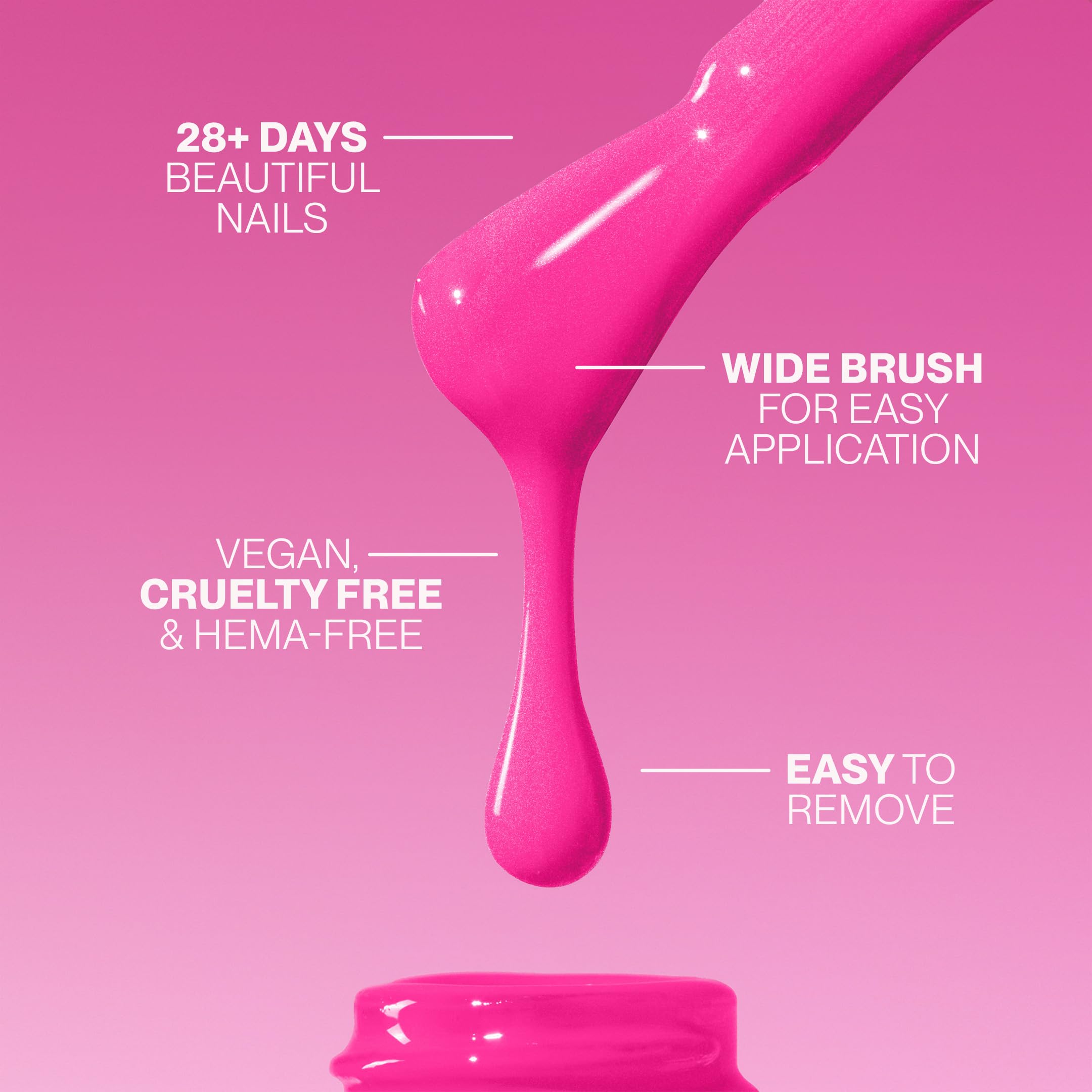 Pink Gellac Gel Nails Set Summer Club - UV Gel Nail Starter Kit, Pink Mini UV Lamp, 2x 8ml Pink Colours, Top & Base Coat, Prep Booster, Remover & Cleaner Pockets, Beauty Bag - DIY Nails