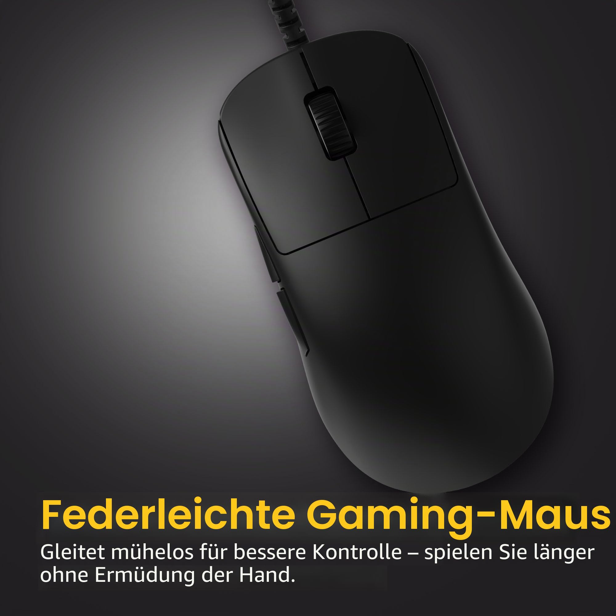 ENDGAME GEAR OP1 8k v2 Schwarz – Esports Gaming Maus mit Kabel, 30K DPI optischem Sensor, 8000Hz Polling, austauschbaren Switches & Claw-Grip-Design