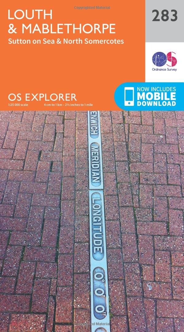 Ordnance Survey Explorer Map 283 Louth and Mablethorpe