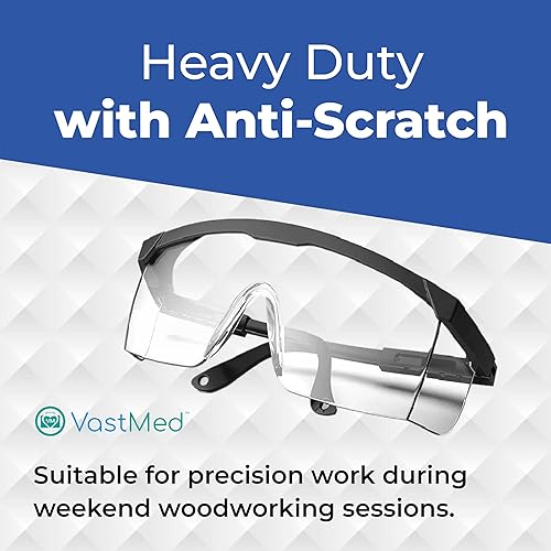 Miniatura 7 de 12 lentes de seguridad antivaho con patillas ajustables  Gafas antivaho con lente transparente, gafas protectoras ligeras para hombres y mujeres