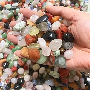 天然石詰め合わせ^ - ^ノ Amazon.co.jp: 研磨タンブルストーンバルク混合結晶宝石 15-20mm