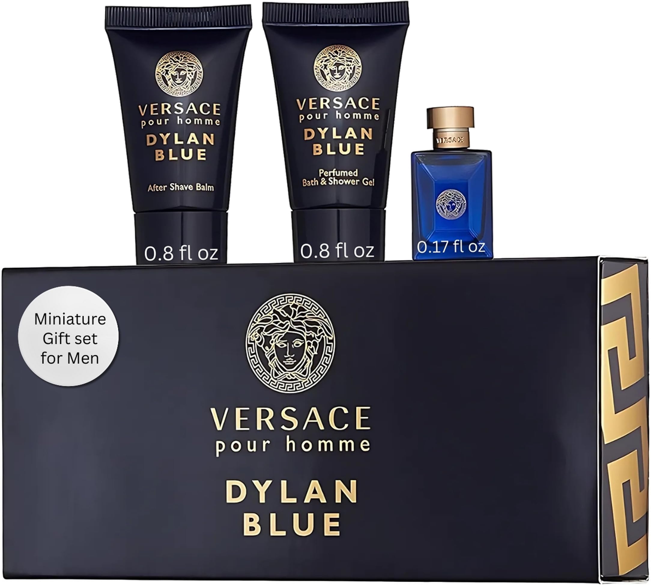 Versace Dylan Blue For Men, 3 Piece Mini Set