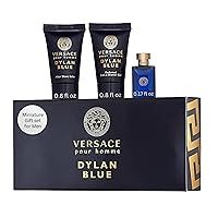 Vista 8 de Versace Eros Perfume para hombre 3 piezas Mini set de regalo