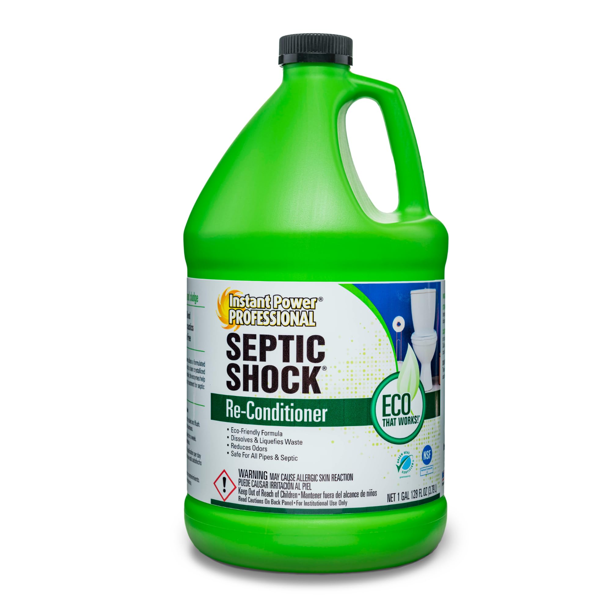 Instant Power Professional Septic Shock Re-Conditioner, Septic Tank System Treatment - 128 Fl. Oz.