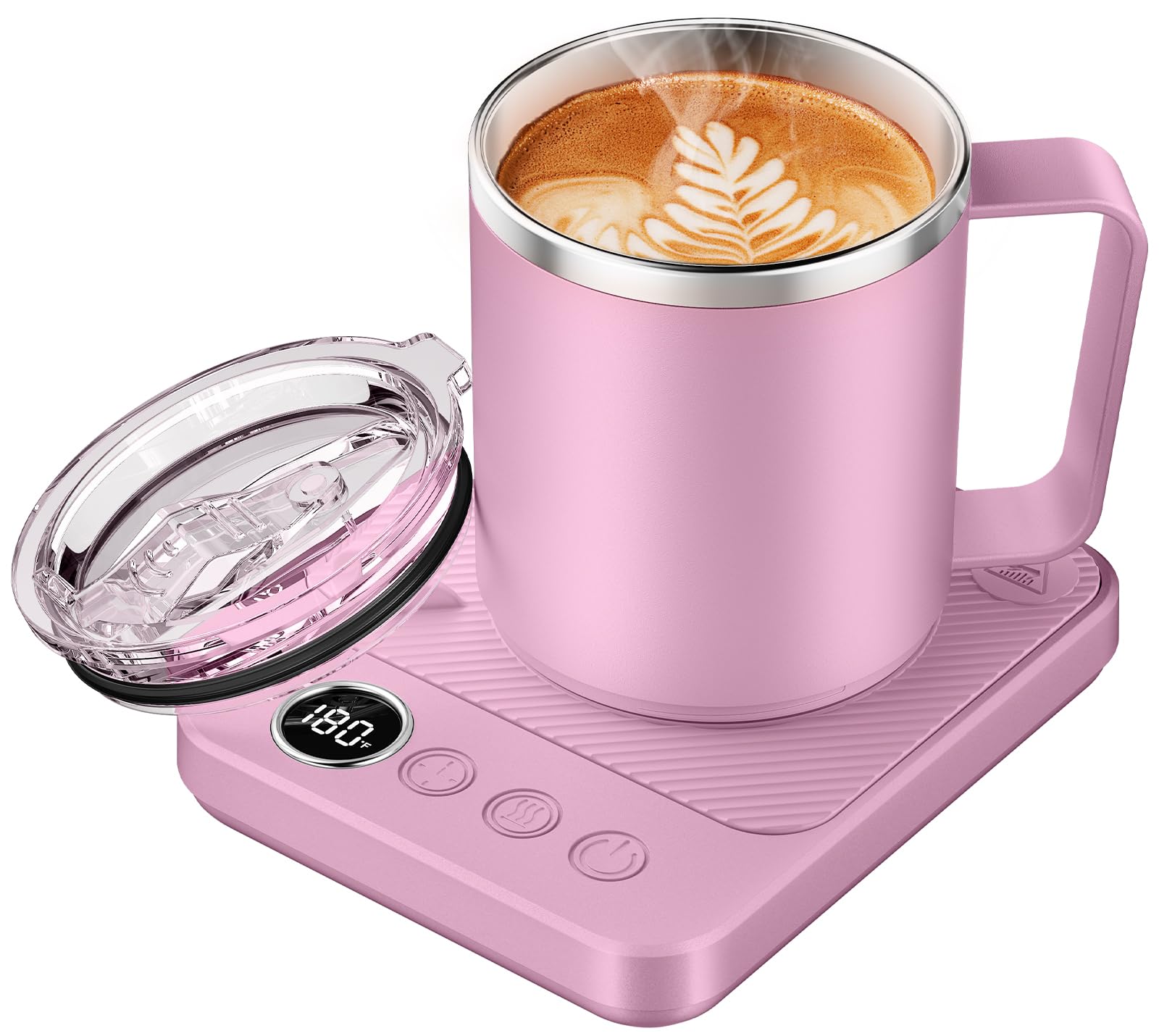 Felibeaco Coffee Mug Warmer Set for Desk, Coffee Warmer &amp; 16oz Heated Mug