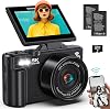 5K Digital Camera for Photography - 75MP WiFi Vlogging Camera for YouTube - UHD 18X Zoom Digital Cameras with Flip Screen 3