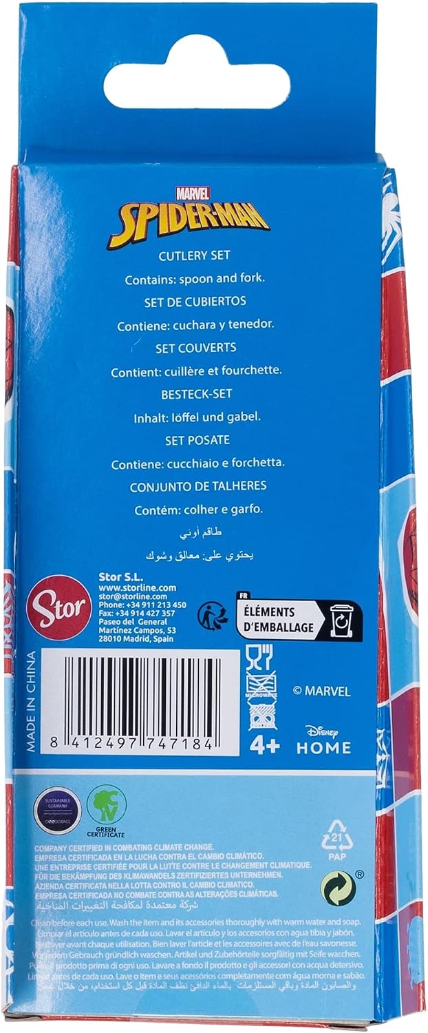 Stor Spider-man Children's Tableware Stainless Steel Set of 1