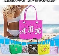 Vista 26 de Charms for Bogg Bag Letters Rubber Beach Bag Accessories for Tote Bags Bogg Bag with Alphabet Letters