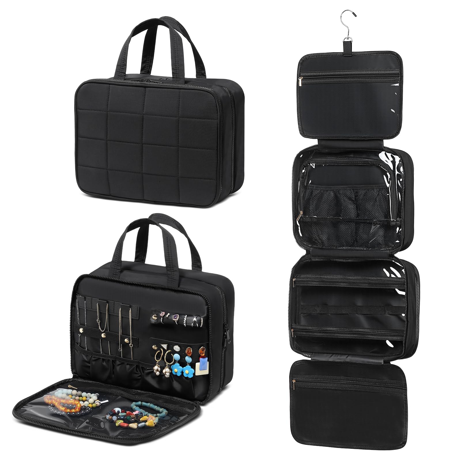 Save 50% on Travel Hanging Toiletry Bag for Women - Image 1