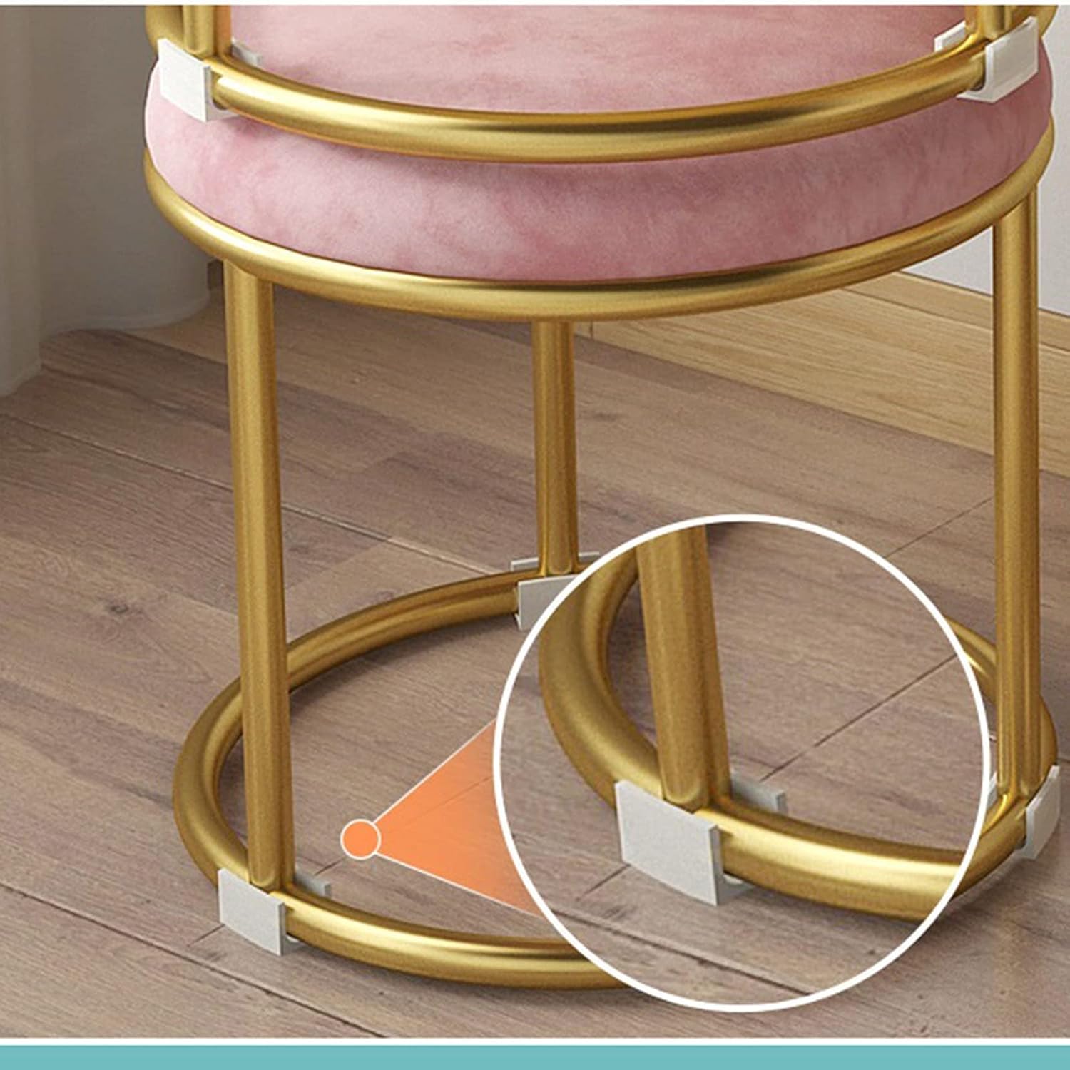 Household Low Stools, Modern Simple Sofa Stools, Comfortable, Practical and Economical Small Round Stools for Living Rooms and Bedrooms. (Color : Green)