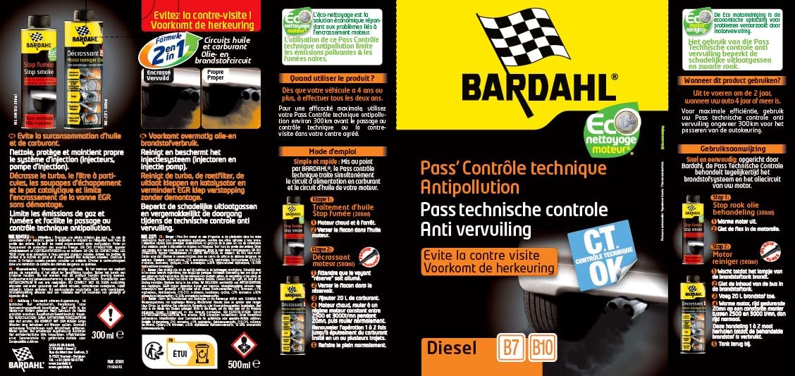 Pass contrôle technique Diesel Bardahl
