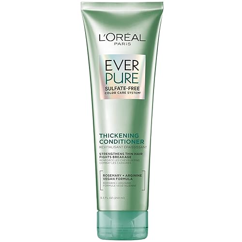 L'Oreal Paris - Acondicionador espesante sin sulfato, espesa y fortalece el cabello delgado y frágil, cuidado del cabello con hoja de romero,