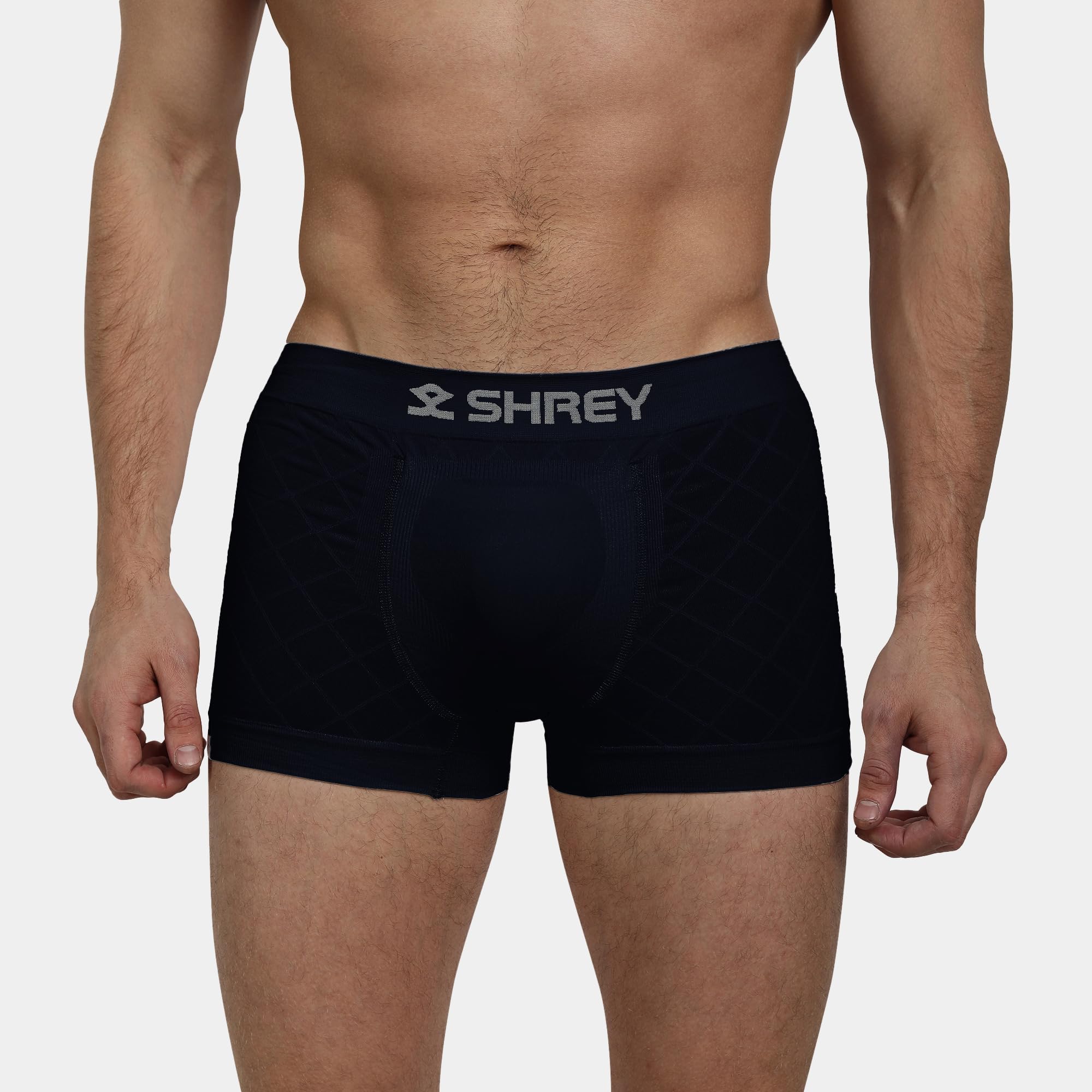 SHREY Athletic Supporter Trunk for Men's Navy Blue