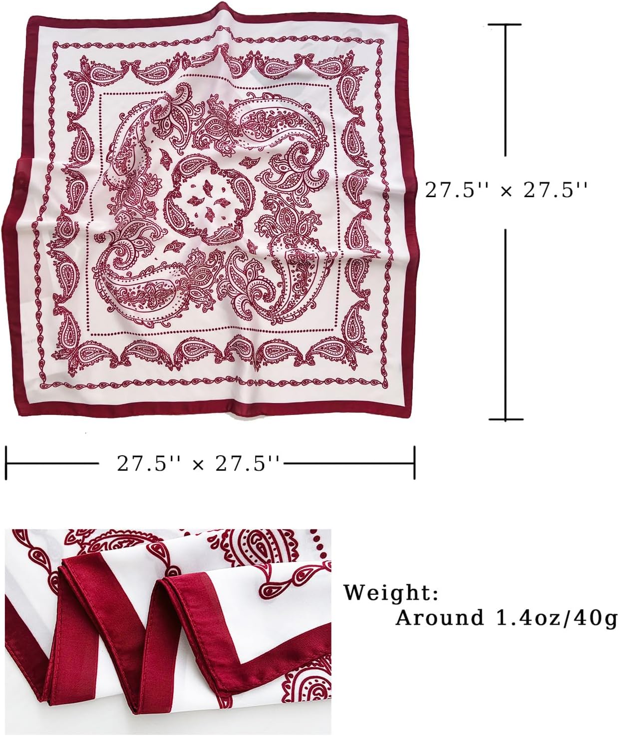 Satin Bandana Headscarf for Women Silky Hair Scarves for Fashion Lightweight - Image 5