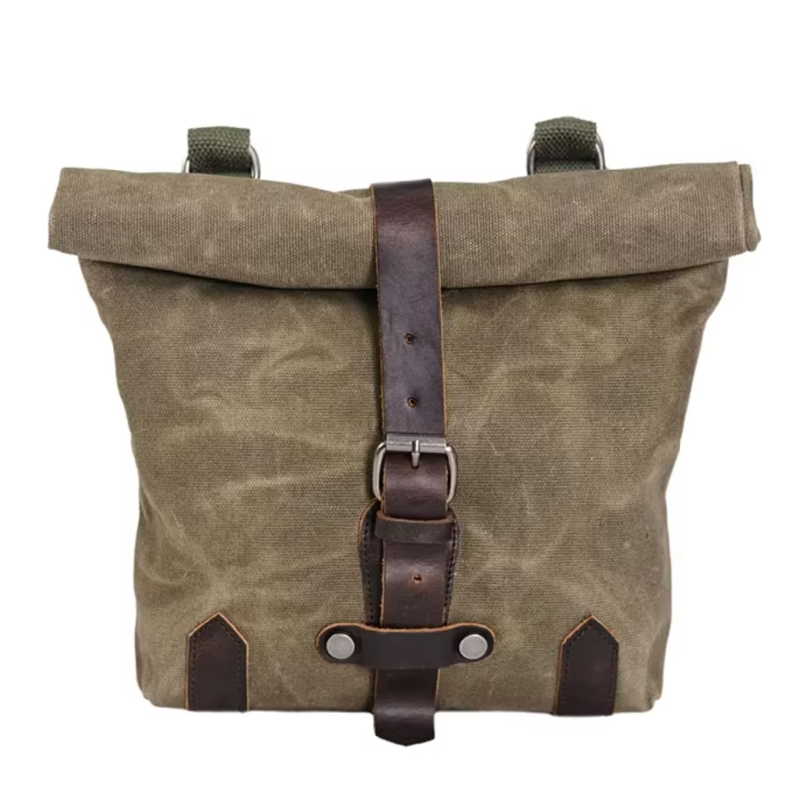 Sella Moto Laterale Attrezzi Borsa A Tracolla Per Viaggio Portaoggetti Per Grande Capacità Attrezzi Universale Accessori Rimovibili Valigie Moto(Green)