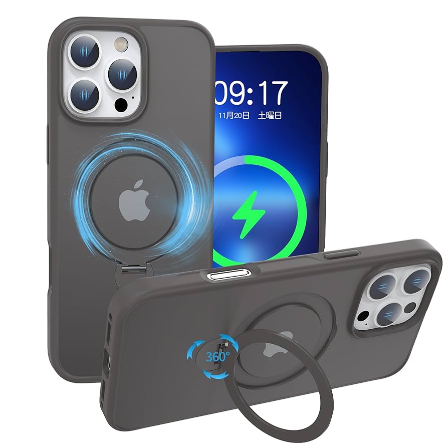 iPhone16用ケース ゼンマイ式スタンド カメラコントロール対応 iPhone16に対応するOstandシリーズ新品登場】人々に夢中をさせる