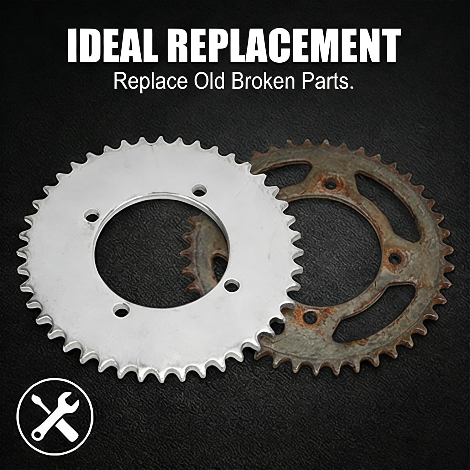 Amazon.com: 78mm OD 4 Hole Toothless Flywheel + T8F 44T 54mm Rear