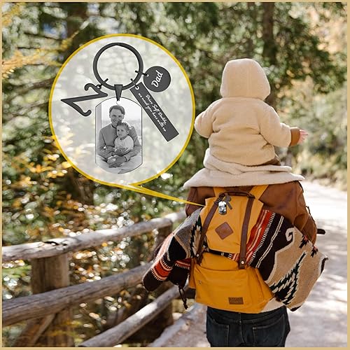 Miniatura 3 de VNOX Llavero personalizado de regalo para hombres, llaveros personalizados para marido, papá, hijo, regalo de San Valentín, cumpleaños, Navidad