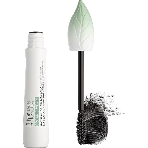 Organic Mascara By Physicians Formula Organic Wear All Natural Origin Mascara, Organic Makeup, Black, Dermatologist Test