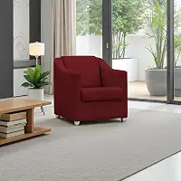 Poltrona Para Sala Decorativa Cadeira Reforçada Para Recepção Consultório Escritório Pé Cromado - Clique E Decore (Vermelho)