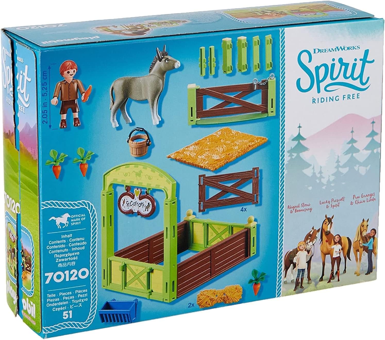 Playmobil DreamWorks Spirit Snips & Señor Carrots with Horse Stall