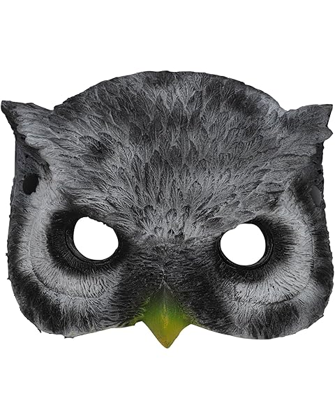 Owl Mask Half Face Halloween Carnival Party Prop Animal Bird Head Mask Costume for Men Women Mask Cosplay Prop